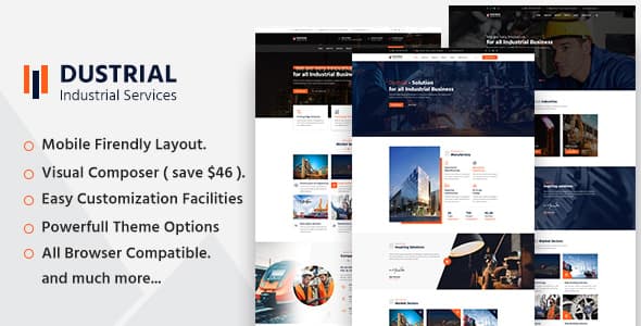 Dustrial — Factory & Industrial WordPress Theme